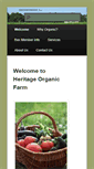 Mobile Screenshot of heritageorganicfarm.com